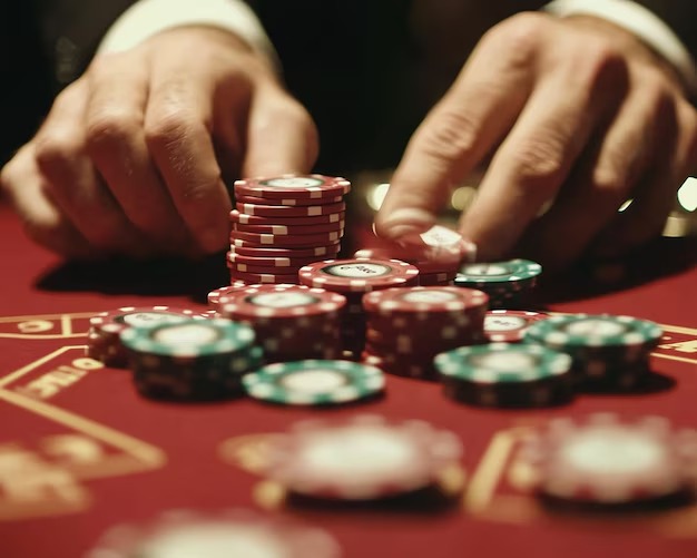 Live football and casino game selection